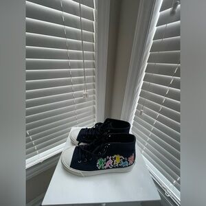 H&M Kids Navy Sneakers with Colorful Figures